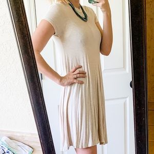 3/$15 Oatmeal T-Shirt Dress